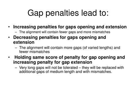 gap opening penalty and gap extension penalty|Waterman.